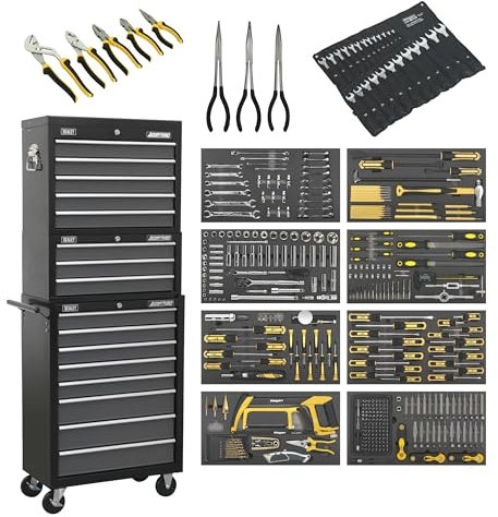 Sealey Tool Chest Combination 16 Drawer with Ball-Bearing Slides with 398pc Tool Kit - AP35TBCOMBO