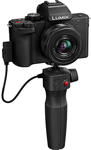 Panasonic Lumix DC-G100VEG-K DSLM Cámara, Sensor CMOS 20.3MP, Video 4K, Hybrid IS de 5 Ejes, Tecnología OZO Audio Nokia, Modo de Video Selfie, Grip/Trípode, Negro