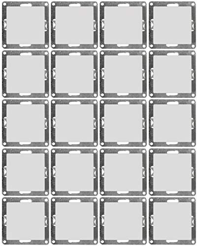MC POWER - 20er Pack Wechselschalter | CUP | Licht-Schalter-Set Klemmanschluss, weiß, poliert, Unterputzschalter mit Flächenwippe