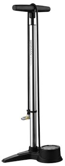 BIRZMAN Unisex-Erwachsene The Helix II Adult Cycle Foot Pump, Silver, One Size Radfahren, Colour