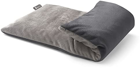 RelaxCoo Almohadilla térmica para microondas con funda lavable, 6 x 12 pulgadas, almohadilla de calor húmeda para cuello, hombros, calambres, alivio del dolor de espalda, compresa caliente, bolsa de