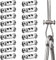 20 PCS Wire Rope Clips with End Screw Stopper Heavy Duty I Shaped Wire Rope Clamp Durable Metal Wire Rope Grips for 2.5mm Diameter Wire Rope and Cable