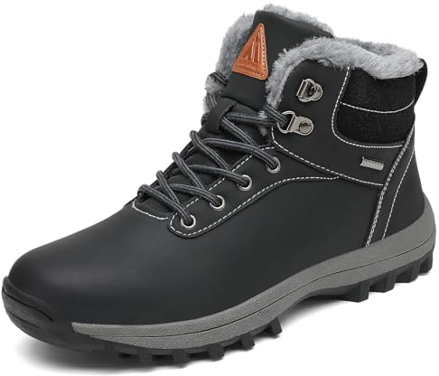 Mishansha Stivali da Neve Uomo Inverno Scarpe Pelliccia Donna Caldi Scarponcini Trekking Imbottiti 36-48