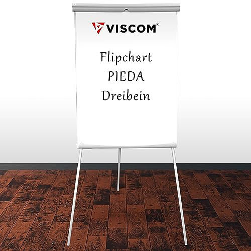 Flipchart PIEDA mit Dreibein-Stativ - magnetische Oberfläche - vielseitig einsetzbar - Whiteboard mit Stativ - höhen-verstellbar