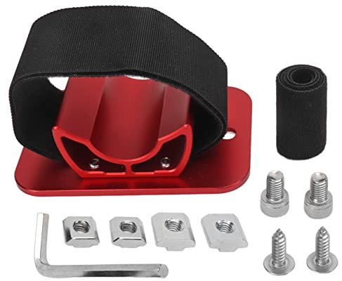 Staffa per Ruota Posteriore per Bici da Tetto per Auto, Portabiciclette per Montaggio su Tetto Resistente all'Usura in Lega di Alluminio, Supporto per Rack, Supporto per (Rosso)