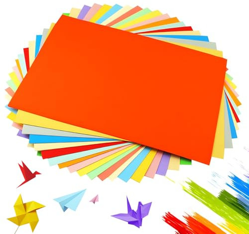 Maxentico Origami Papier(200Pcs), Bunt Faltpapier Paper, Buntes Origami-Papier, Buntpapier A4 Origamipapier Blatt Set, Farbiges Papier Faltpapier in 20 Farben,für Diy, Schule, Kunst, Bastelprojekte