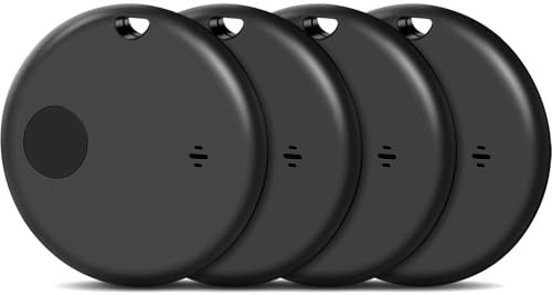 Air Tag Schlüsselfinder 4er Pack, Smart Air Tracker Tag Kompatibel mit Apple Wo ist APP (nur iOS), Koffer Tracker für Gepäck/Taschen/Key, Batterielebensdauer EIN Jahr, IP67 wasserdicht