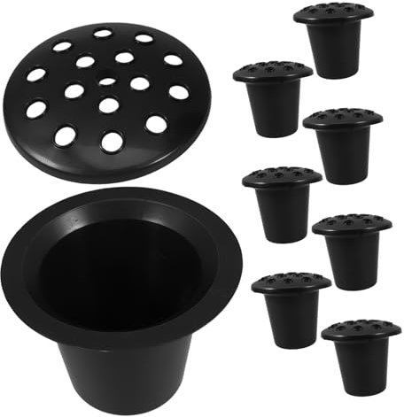 ULTECHNOVO 1 Jeu Pots De Fleurs pour Cimetière Décoration Funéraire Design À Multiples pour Arrangement Floral 8 Pièces