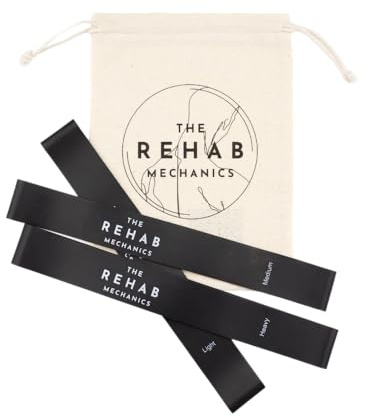 The Rehab Mechanics Foot Strength Bands – Set of 3 Latex Resistance Bands - Improve Balance, Flexibility & Foot Strength - Ideal for Plantar Fasciitis, Bunions & Daily Recovery