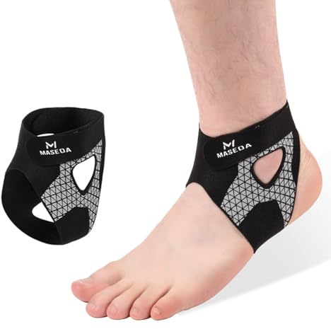 Vyranut Tobillera Deportiva 2 Piezas – Soporte Elástico de Tobillo en Nylon Transpirable con Doble Banda Ajustable en U – Unisex, Ideal para Correr, Fútbol, Fitness, Senderismo(L)