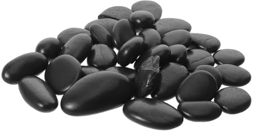 FUTUREORYY Piedras de Río Naturales para Cocinar y Asar Carne, Guijarros Pulidos de 2-3 Cm, 1 Kg, Resistentes al Calor para Barbacoa y Chimenea, Piedras para Parrilla y Cocina al Aire Libre