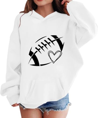 Mjjsk barn huvtröja flickor sportig grafisk tröja med huva | Pullover sweatshirt mjuk skola långärmad huvtröja toppar avslappnad sport bekväm höst vinter barn vardagskläder