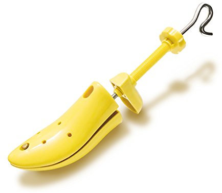 CuteHome New Invention of Men's Shoe Stretcher (1 unit)- Expands Height (Instep) and Length of Tight footwear, Men Flat Heel, Yellow