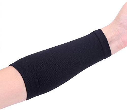 20LY 1 manchon de compression pour tatouage sur l'avant-bras - Protection solaire pour homme et femme, Noir , XL