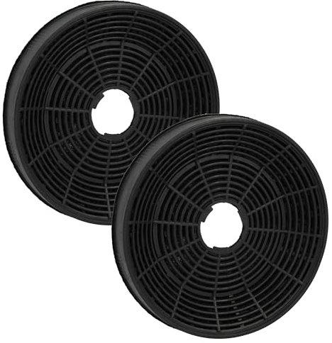 vhbw 2x Filtres à charbon actif compatible avec Bosch DWK065G20, DWK065G60, DWK095G20, DWK095G60 hotte de cuisine