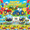 Traktor Geburtstag Party Dekoration, Bauernhof Traktor Thema Party Geschirr Kit einschließlich Backdrop, Geschenktüte, Teller, Servietten, Tischdecken, Luftballons für Kinder Geburtstag - serviert 20