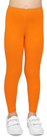 looksy Leggings de Algodón para Niña Largo hasta el Tobillo Suaves y Transpirables Pantalones para Niñas de 3 a 13 Años para Colegio Baile Deporte Disponibles en Colores Clásicos y Vivos