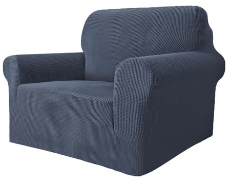 GRIFEMA GH1001-1 Sofa Covers 1 Seater High Stretch Pessimistic Couch Covers Super Soft Sofa Slipcover Elastic Straps Furniture Protector Covers