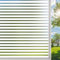 DARUITE Fensterfolie Blickdicht Sichtschutzfolie Fenster, Mittleres Streifenmuster Folie Fenster Sichtschutz Dekoration Selbsthaftende Statisch Haftend Milchglasfolie für Zuhause Büro, 30x200cm