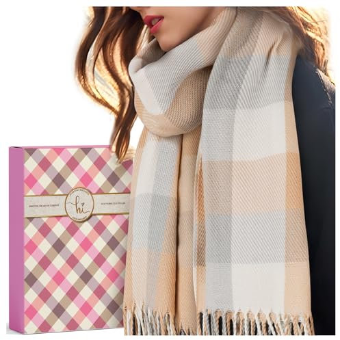 Geschenke für Frauen Schal Damen Winter: Kaschmir Damenschal Winterschal Wollschal Damen, Teenager Mädchen Geschenke für Mama Freundin Nikolaus Geschenke Weihnachtsgeschenke für Frauen Adventskalender