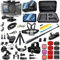 BMUUPY Zubehör Set Kit Bundle für DJI osmo Action 5 pro Action 4/3 Black, Wasserdicht Schutzhülle Wasserdicht Gehäuse Schnorcheln Zubehör Fahrradhalterung Selfie-Stange Kopfgurt für Action 5Pro