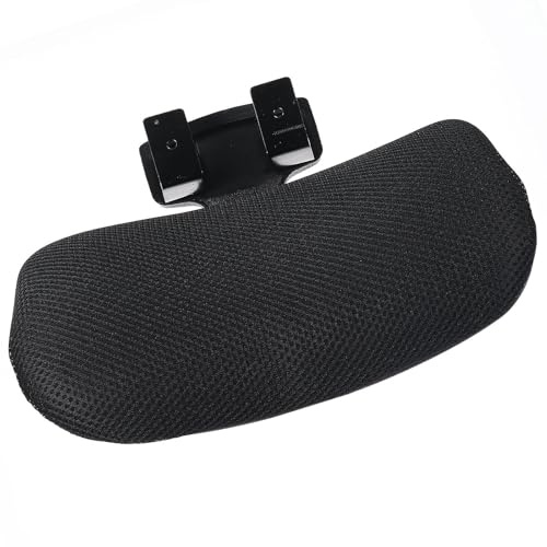 TOYANDONA Poggiatesta per Sedia da Ufficio Regolabile e Rimovibile con Clip Cuscino Protettivo per Collo e Testa Accessorio Ergonomico per Poltrone da Computer Nero