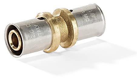 H2O-Flex® 16er Pressfitting - Kupplung 16 x 2,0mm für Verbundrohr 2,0mm DVGW Aluverbund - Rohr Mehrschichtverbundrohr