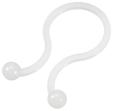sourcing map 100 Stück Nylon Runde Spitzen U-Form Save Place Platz 10,5 mm Durchmesser Kabelbinder Weiß