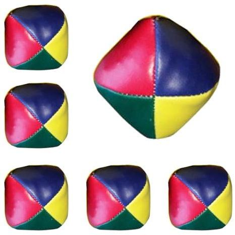 Odowalker 6 Pcs Juggling Balls Set for Beginners Multi-Colored Juggling Balls, Mini Durable Juggle Ball Kit, Soft Easy Juggle Ball, Best Gift for Adults