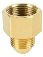 Adaptateur pour nettoyeur haute pression, raccord femelle 22 mm sur mâle 18 mm, en laiton, raccordement de tuyau à visser (1 pièce)