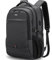 DUSLANG Mochila portátil de 17 pulgadas para viajes mochila universitaria Casual resistente al agua para hombres/mujeres bolso portátil con puerto de carga USB, negro