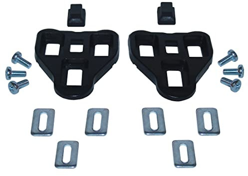 cyclingcolors Fahrrad Cleats kompatibel mit Look Delta Schwarz 0° Pedalplatten Schuhplatten Pedal Rennrad
