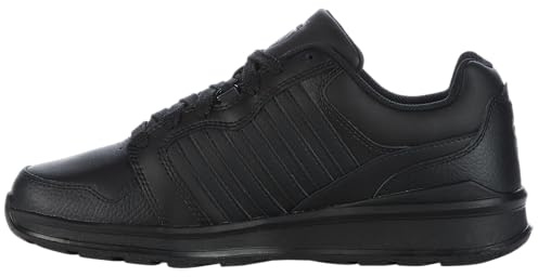 K-Swiss Men's Rival Trainer Sneaker, Blk/Blk/Smkd Pearl, 47 EU