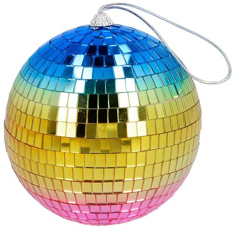 Boland - Palla da discoteca lucida, diametro circa 15 cm, Disco Fever, decorazione da appendere, decorazione per feste o Capodanno