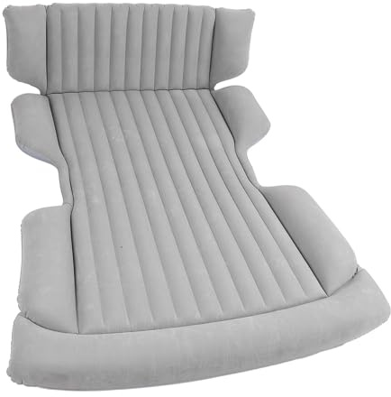 Ejoyous Matelas de Voiture, Matelas Pneumatique de Voiture, Lit Gonflable, Matelas de Voiture SUV épaissi, Lit Pneumatique avec 2 Piliers de Support et Pompe à Air pour Siège Arrière,