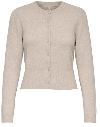 ONLY Onlhavanna LS Button Cardigan Knt, Pumice Stone., L