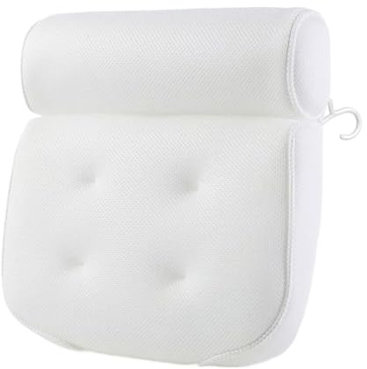 Bath Pillow, Bath Cushion, Bath Pillow for Bathtub With Suction Cups, Bath Pillows for Head and Neck Soft Support for Head and Neck Comfort, Ideal for Relaxation In Home and Hotels