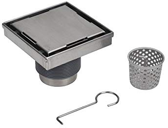 Designline 4 in. x 4 in. Square Drain Tile-in Grate