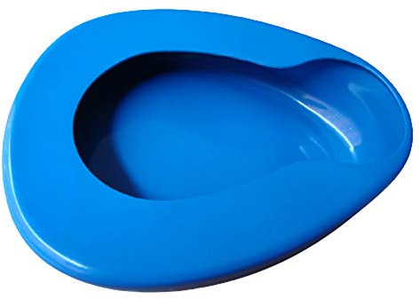 freneci Lisse Bassine Siège Urinoir Unisexe Pot pour Personnes Âgées Utilisation Quotidienne en Lit, Chaise ou Fauteuil Roulant, Durable PP Matériel