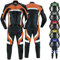 German Wear 2-teiler Motorradkombi Biker lederkombi aus Rindsleder, 52/L, Orange