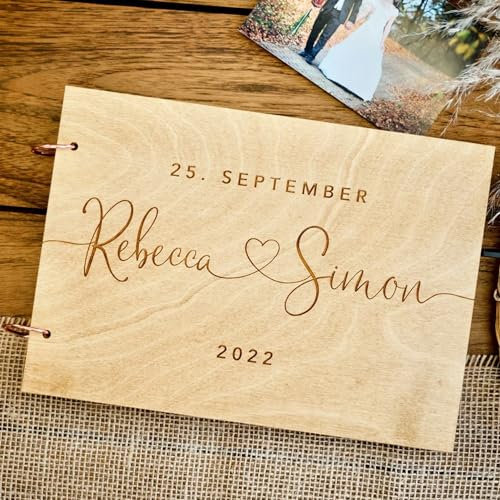 Personalizado Libro De Visitas Para Bodas Con Nombre/Fecha, Bautizos O Fiestas De Cumpleaños Libro De Visitas, Páginas Libro De Firmas Para Boda En Blanco