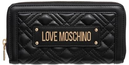 Portafoglio Donna Love Moschino zip around trapuntato nero A25MO37 JC5600PP0LLA0000 NERO