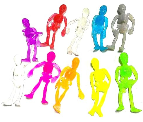 ZYMIADOU Anti-Stress Skeleton Model Figure Stretchy Toy Decompressing Squishie Skull Spoof Gadget Party Supply 50PCS Toys For Kids Boys Girls