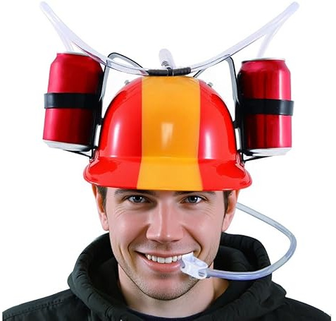 ZZ DISFRAZZES | Casque pour boisson avec drapeau de l'Espagne (taille unique)