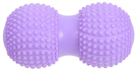 HOODANCOS Peanut Massage Ball Double Lacrosse Trigger Point Tool for Neck and Back Fascia Release, Foot Arch Massager for Deep Tissue Myofascial Therapy, 1pcs Lavender for Yoga and Fitness