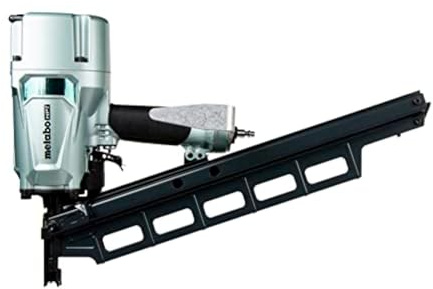 Metabo HPT Framing Nailer, Pro-Preferred Pneumatic Power Nailer & Framing Tool For Flooring, Roof Decking & More, Rapid Response Cylinder Valve, 21° 2 to 3-1/4 Plastic Collated Nails, NR83A5(S)