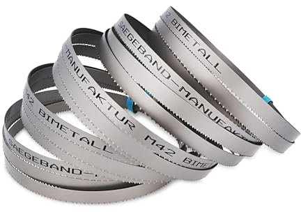 5x lame a nastro M42 HSS bimetalliche Premium 1335 x 13 x 0,65 mm con 14/18 denti per pollice (TPI) - per taglio di metallo, acciaio, alluminio, metalli non ferrosi e leghe leggere