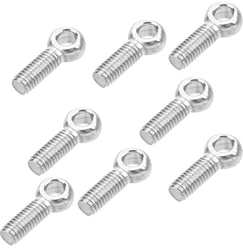 YWBL-WH Pernos de Ojo de Elevación M6, 20 Piezas, Acero Inoxidable 304, Tornillos de Anillo para Maquinaria