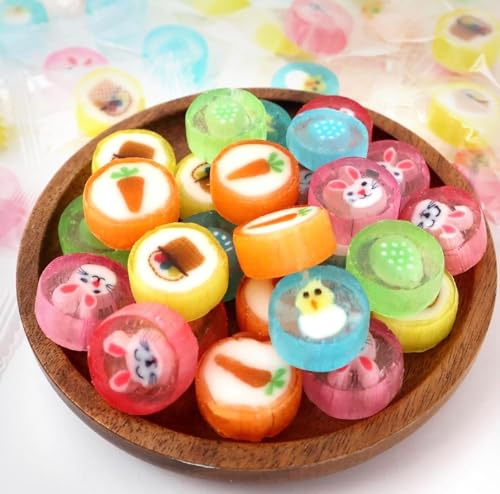 Easter Candy Bulk – Individually Wrapped Easter Candy Assortment – Small Hard Candies for Egg Fillers, Easter Basket Stuffers, Office Candy Bowl Variety Pack – 1 lb Assorted Yummy Flavors – Treats for Kids and Adults