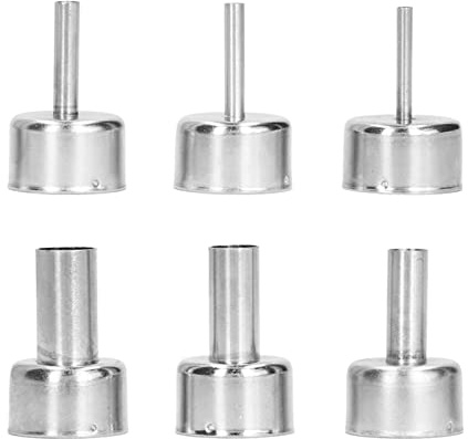 6 Piezas Boquilla de Estación de Soldadura Accesorio de Soldadura por Soplado Puntas de Boca para Aire Caliente Accesorio de Aire Caliente Boquilla de Aire Caliente para Pistola